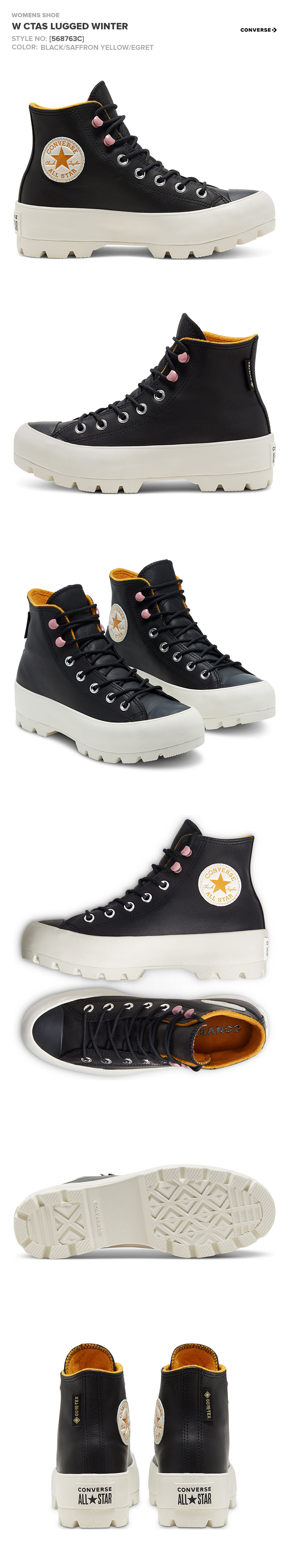 Converse Chuck Taylor As Lugged Winter Gore-Tex 568763C | schwarz | für  64,50 € - SneakerStudio.de